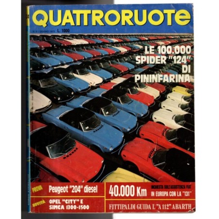 QUATTRORUOTE-n 234, giugno-1975