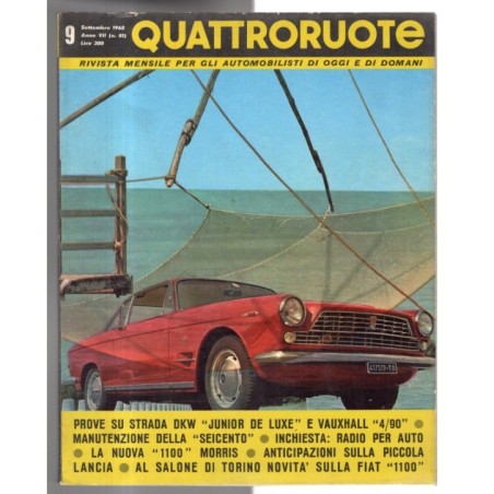 QUATTRORUOTE-n 81, settembre-1962