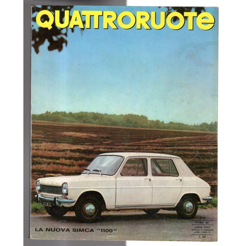 QUATTRORUOTE-n 142, ottobre-1967