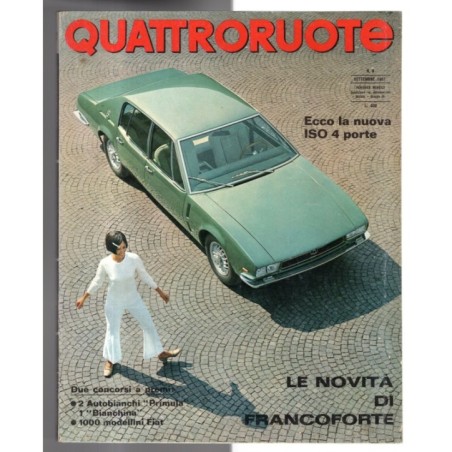QUATTRORUOTE-n 141, settembre-1967