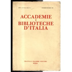 ACCADEMIE E BIBLIOTECHE D'ITALIA-n 6, novembre/dicembre-1982