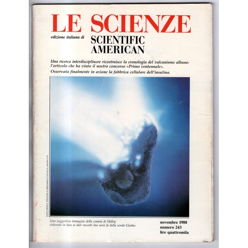 LE SCIENZE. EDIZIONE ITALIANA DI SCIENTIFIC AMERICAN-n 243, novembre-1988