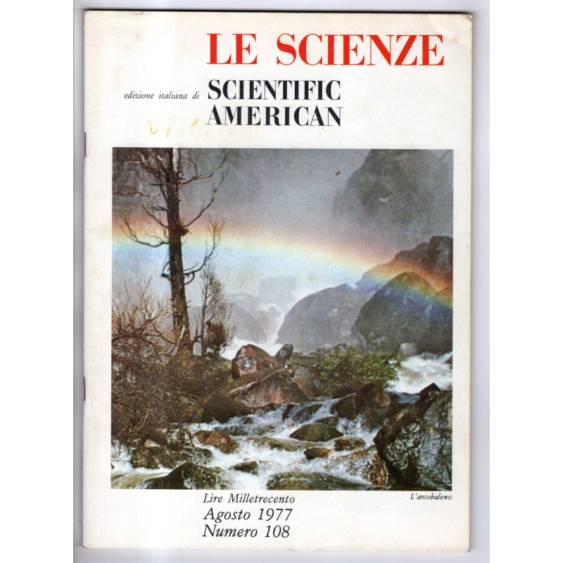 LE SCIENZE. EDIZIONE ITALIANA DI SCIENTIFIC AMERICAN-n 108, agosto-1977