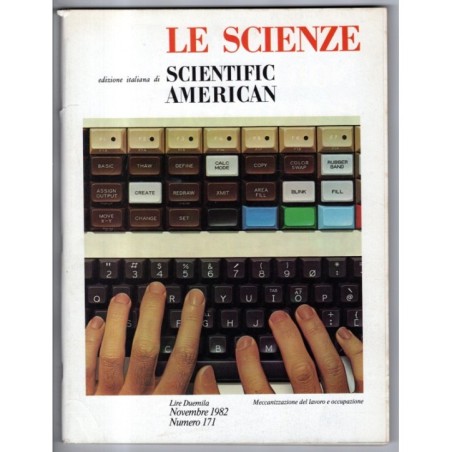 LE SCIENZE. EDIZIONE ITALIANA DI SCIENTIFIC AMERICAN-n 171, novembre-1982