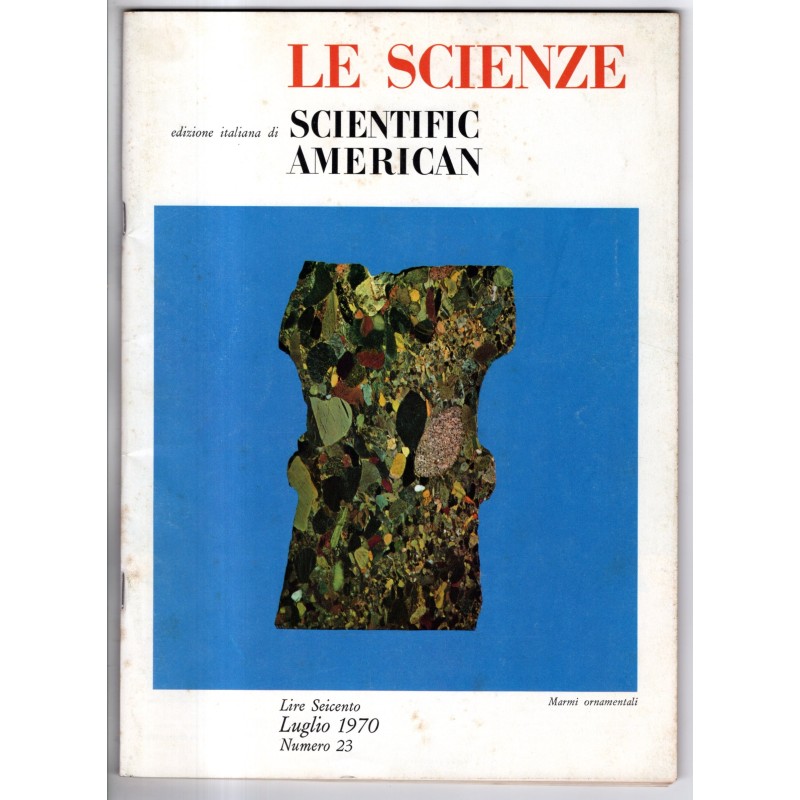 LE SCIENZE. EDIZIONE ITALIANA DI SCIENTIFIC AMERICAN-n 23, luglio-1970