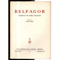 BELFAGOR. RASSEGNA DI VARIA UMANITÀ-n 3, 31 maggio-1982