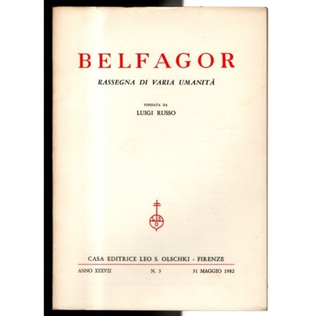 BELFAGOR. RASSEGNA DI VARIA UMANITÀ-n 3, 31 maggio-1982