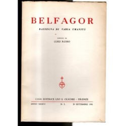 BELFAGOR. RASSEGNA DI VARIA UMANITÀ-n 5, 30 settembre-1981
