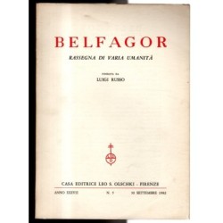 BELFAGOR. RASSEGNA DI VARIA UMANITÀ-n 5, 30 settembre-1982