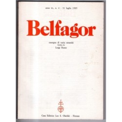 BELFAGOR. RASSEGNA DI VARIA UMANITÀ-n 4, 31 luglio-1985