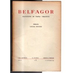 BELFAGOR. RASSEGNA DI VARIA UMANITÀ-n 5, 30 settembre-1954