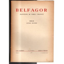 BELFAGOR. RASSEGNA DI VARIA UMANITÀ-n 1, 31 gennaio-1954