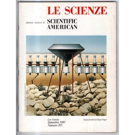 LE SCIENZE. EDIZIONE ITALIANA DI SCIENTIFIC AMERICAN-n 205, settembre-1985