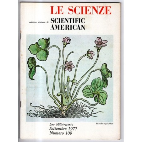 LE SCIENZE. EDIZIONE ITALIANA DI SCIENTIFIC AMERICAN-n 109, settembre-1977
