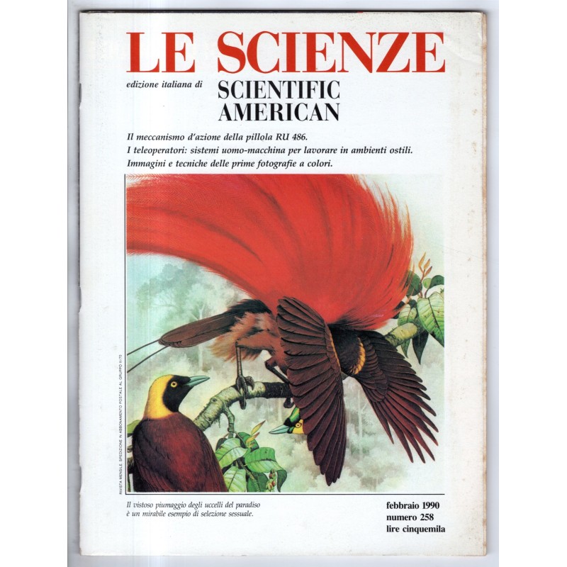 LE SCIENZE. EDIZIONE ITALIANA DI SCIENTIFIC AMERICAN-n 258, febbraio-1990