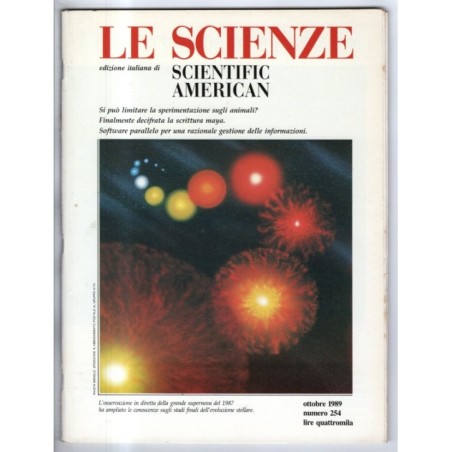 LE SCIENZE. EDIZIONE ITALIANA DI SCIENTIFIC AMERICAN-n 254, ottobre-1989