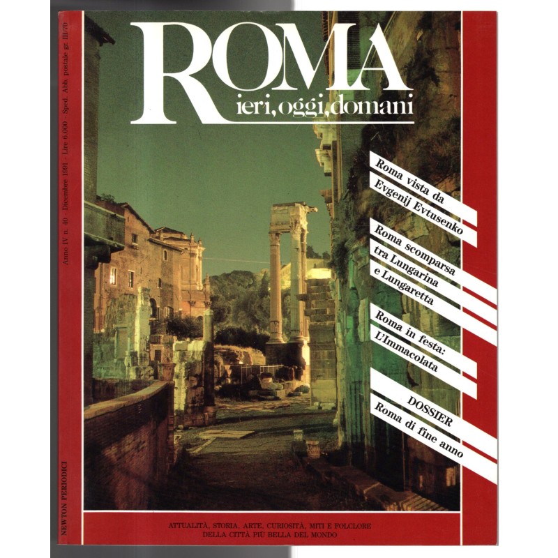 ROMA IERI, OGGI, DOMANI-n 40, dicembre-1991