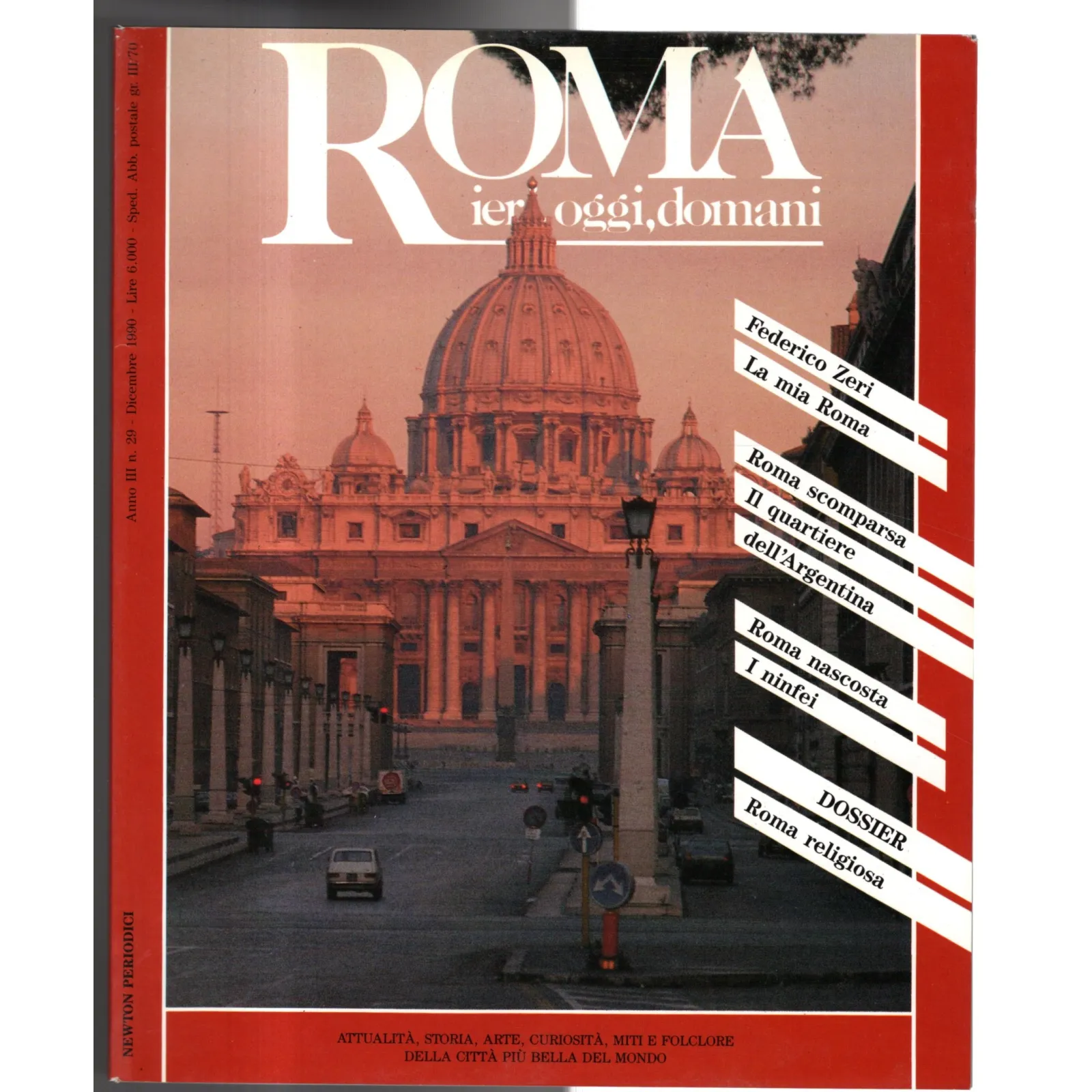 ROMA IERI, OGGI, DOMANI-n 29, dicembre-1990