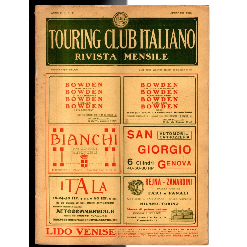TOURING CLUB ITALIANO-n 2, febbraio-1907