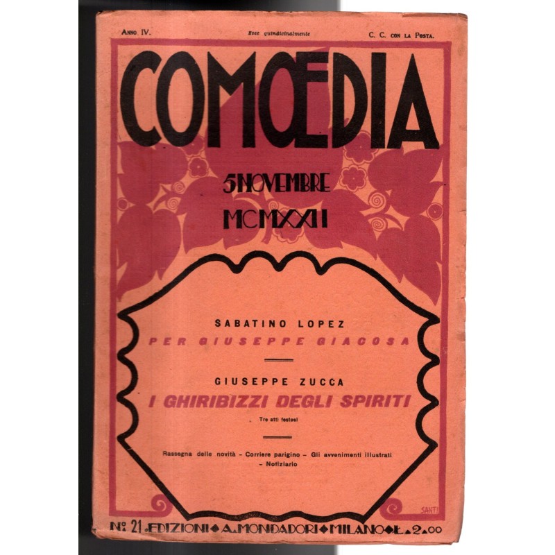 COMOEDIA-n 21, 5 novembre-1922