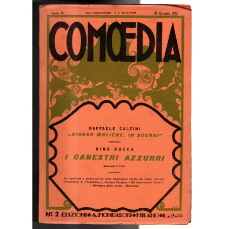 COMOEDIA-n 2, 20 gennaio-1922