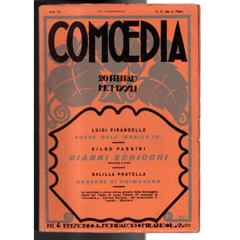 COMOEDIA-n 4, 20 febbraio-1922