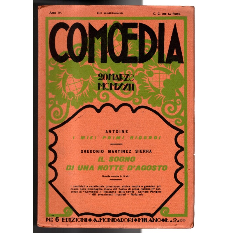 COMOEDIA-n 6, 20 marzo-1922