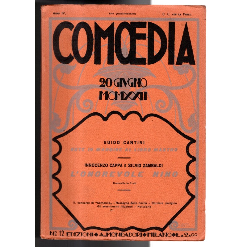 COMOEDIA-n 12, 20 giugno-1922