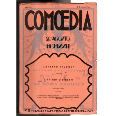 COMOEDIA-n 16, 20 agosto-1922
