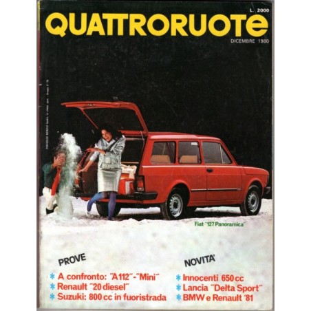 QUATTRORUOTE-n 302, dicembre-1980