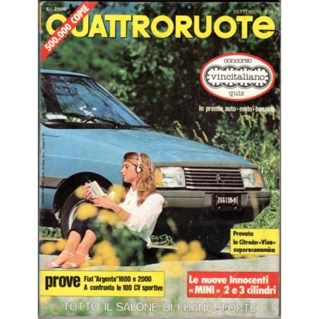 QUATTRORUOTE-n 311, settembre-1981