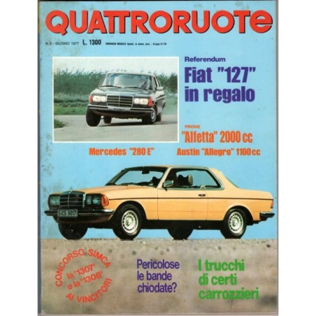 QUATTRORUOTE-n 258, giugno-1977