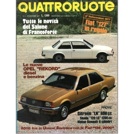 QUATTRORUOTE-n 261, settembre-1977