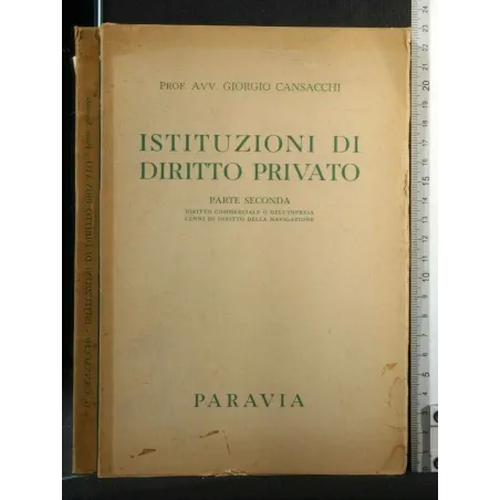 ISTITUZIONI DI DIRITTO PRIVATO PARTE SECONDA