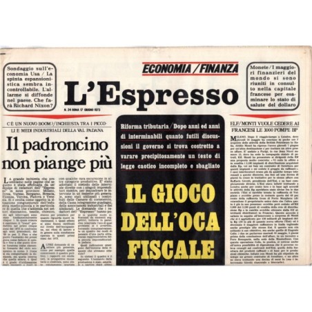 L'ESPRESSO-n 24, 17 giugno-1973