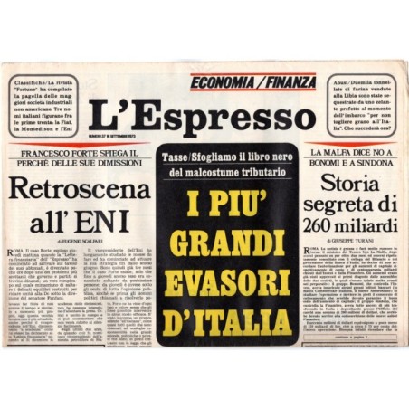 L'ESPRESSO-n 37, 16 settembre-1973
