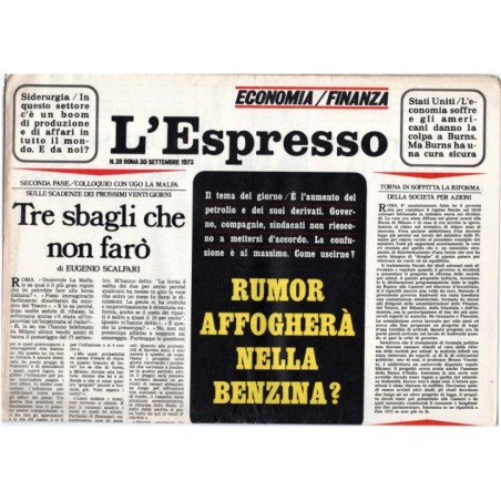 L'ESPRESSO-n 39, 30 settembre-1973