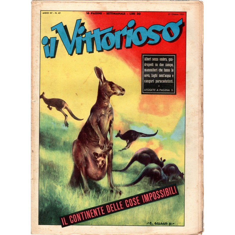 IL VITTORIOSO-n 42, 21 ottobre-1951