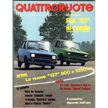 QUATTRORUOTE-n 259, luglio-1977