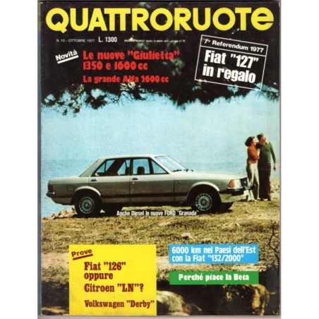 QUATTRORUOTE-n 262, ottobre-1977