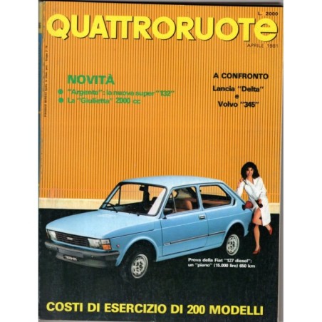 QUATTRORUOTE-n 306, aprile-1981