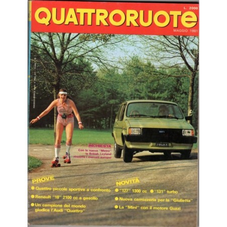 QUATTRORUOTE-n 307, maggio-1981