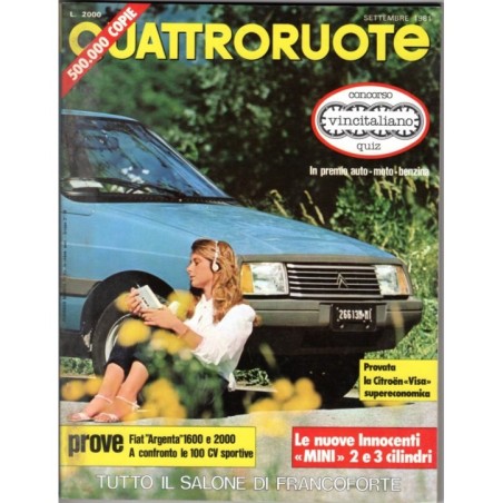 QUATTRORUOTE-n 311, settembre-1981