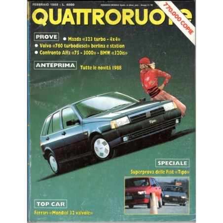 QUATTRORUOTE-n 388, febbraio-1988