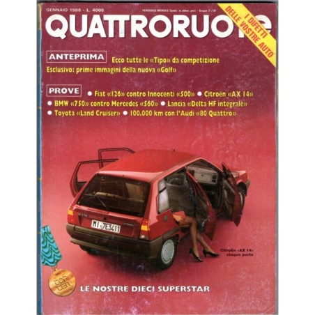 QUATTRORUOTE-n 387, gennaio-1988