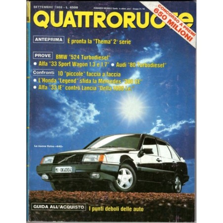 QUATTRORUOTE-n 395, settembre-1988