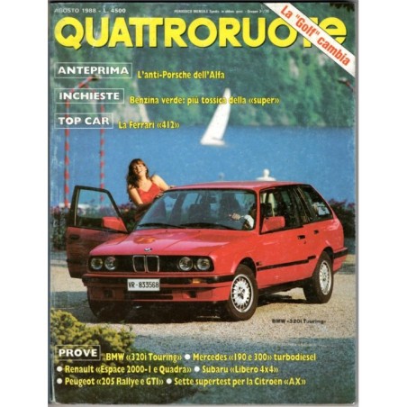 QUATTRORUOTE-n 394, agosto-1988