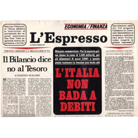 L'ESPRESSO-n 6, 10 febbraio-1974