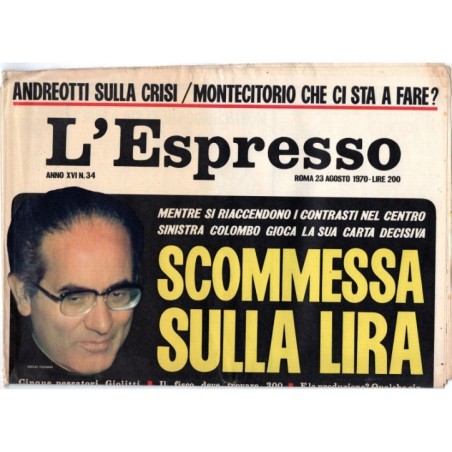 L'ESPRESSO-n 34, 23 agosto-1970