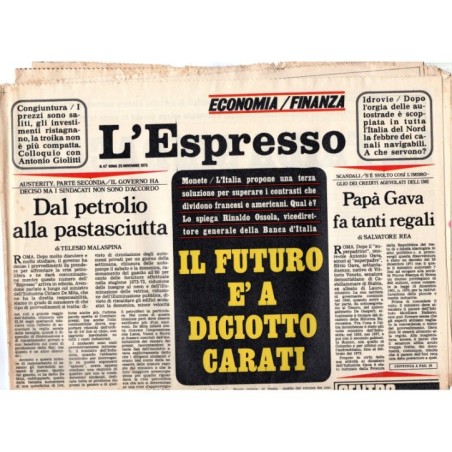 L'ESPRESSO-n 47, 25 novembre-1973